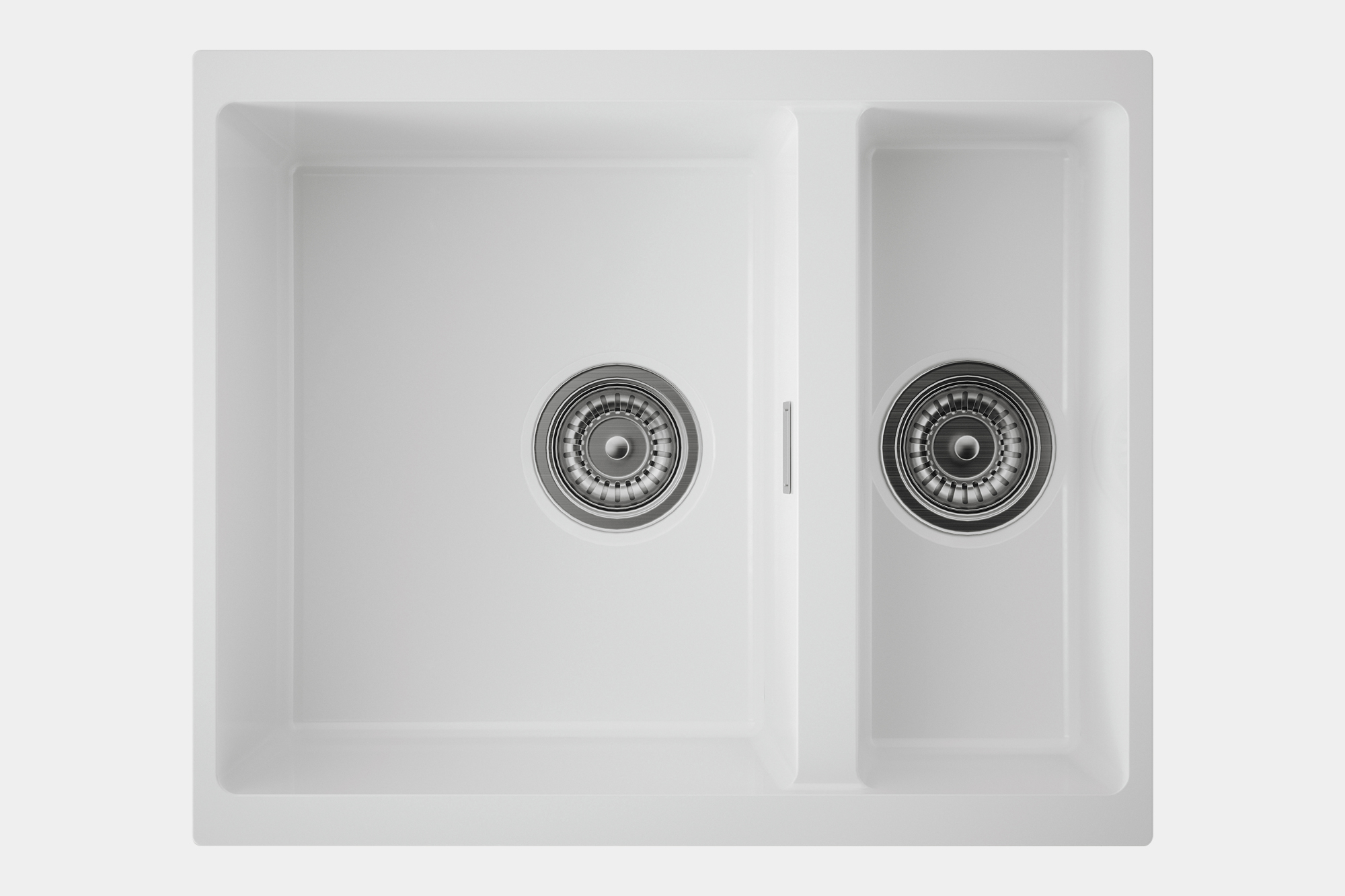 CARYSIL CBEN50 Ceramic Sink | 565×460 mm 1.5-Bowl Fireclay