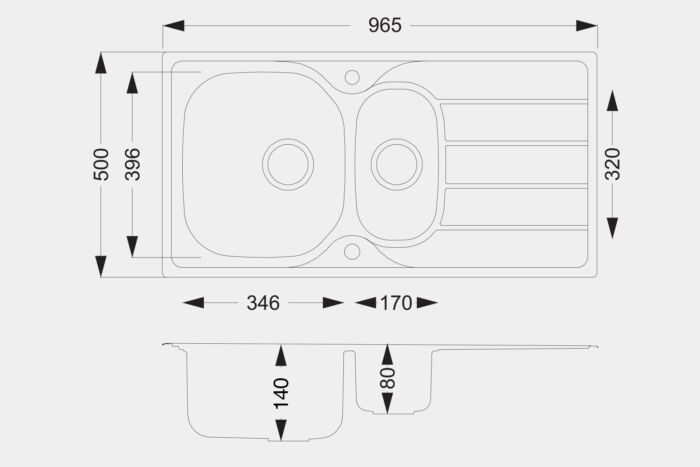 KD150 Steel Sink - Image 3