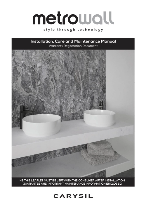 Metrowall Installation Guide