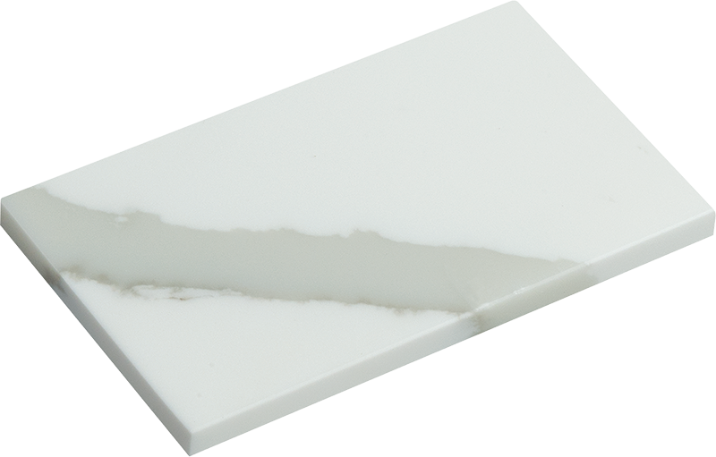 Calcutta white shower swatch block