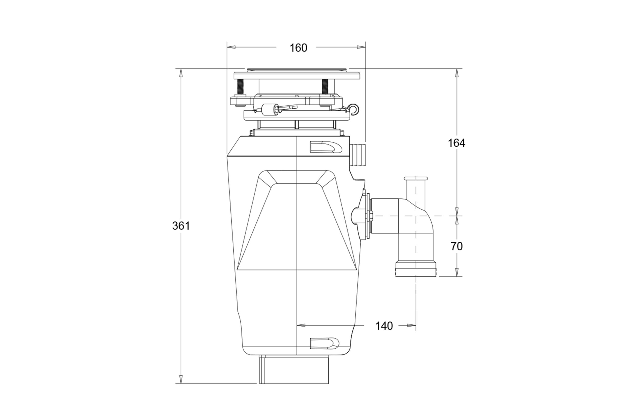 CARYSIL CWD500 Food Waste Disposal Unit - Image 5